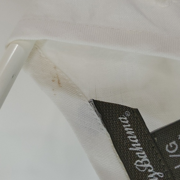 Tommy Bahama Beaded Ivory Ramie Tank Top Size Large Summer Resortwear Keyhole - Picture 9 of 11